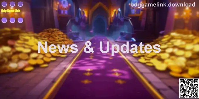 Bdg Game Link News & Updates banner image showing a modern newsroom-inspired gaming updates layout